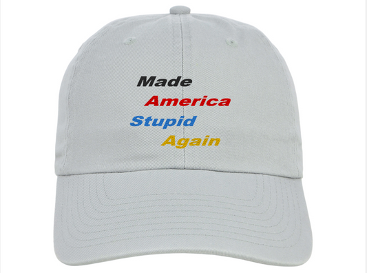 Made America Stupid Again - Light Grey Baseline Strapback Cap